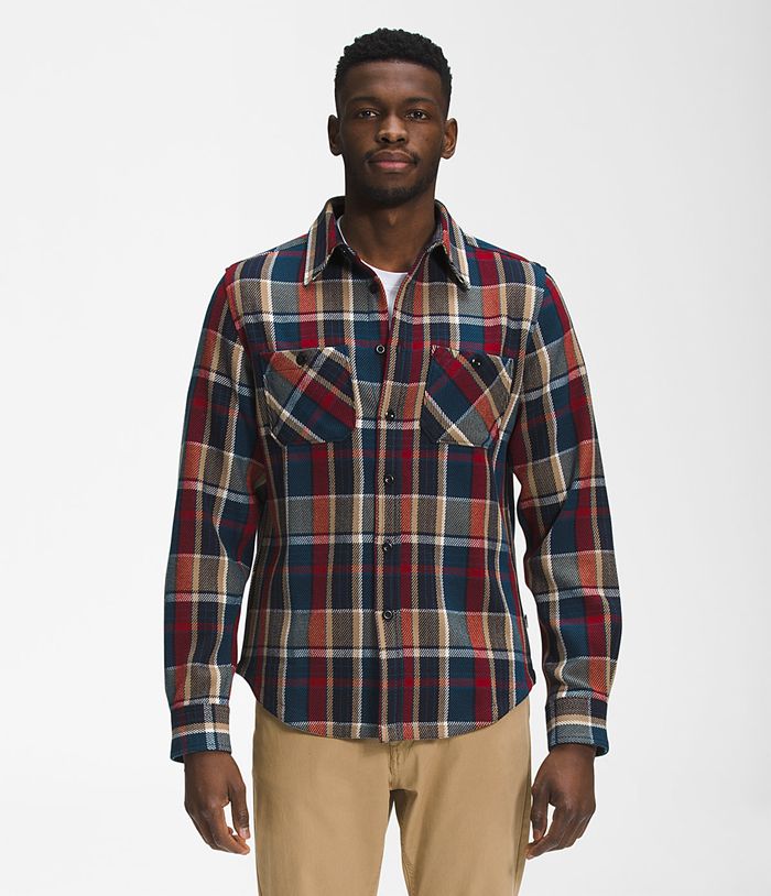 Camisa The North Face Hombre Kaki Valley Twill Flannel 51248ZBGY